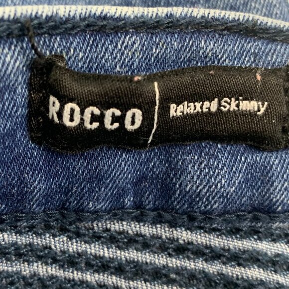 True Religion Rocco Relaxed Skinny Moto Jeans Men's Size 42 - Picture 7 of 10